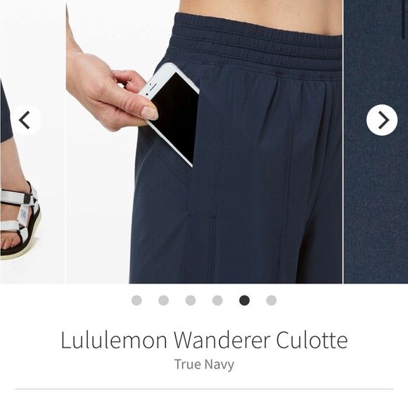 Lululemon Wanderer Culotte True Navy 12 - Picture 9 of 10